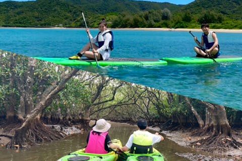 ＜お得プラン＞奄美大島【SUP＋マングローブカヌー】セットプラン！サップ初心者の方でも大歓迎！当日予約可能！口コミ投稿で撮影データ無料プレゼントあり（120分）※お一人様も可能
