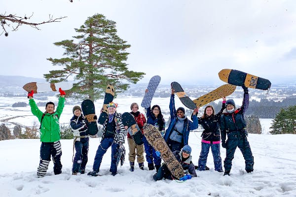 山形・長井・ウィンタースポーツ】手軽で楽しい雪あそび！雪板(ゆき