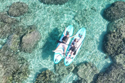 【沖縄・宮古島・SUP】【ドローン撮影】１ツアー1組さま限定！ドローン&GoPro撮影付きSUPツアー