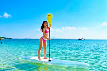 美しいビーチで開催予定！ドローン空撮付きクリアサップ☆【沖縄No1