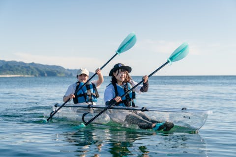【山形・鶴岡・シーカヤック】海の上の水族館！クリアくらげカヤック＆ウミのネイチャリング
