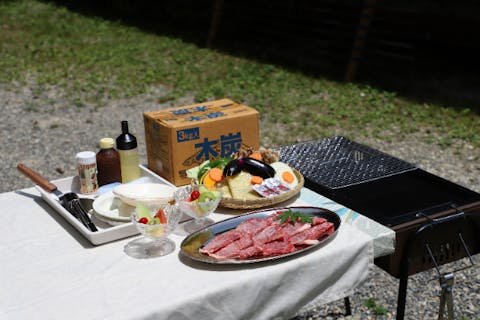 【栃木・日光・手ぶらBBQ】食材が2タイプから選べる！野外での本格BBQ！炭火でジュウジュウ思いっきり食べて、楽しんじゃいましょう♪