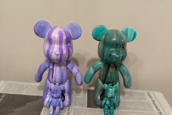 大阪府・大阪市・ベアフィギュアポーリングアート作り体験】世界に一つ