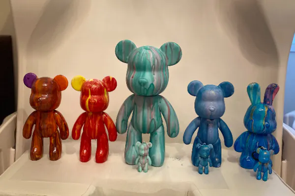 大阪府・大阪市・ベアフィギュアポーリングアート作り体験】世界に一つ