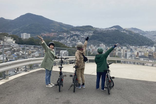 【長崎・長崎市・ガイドツアー】長崎のまちをガイドと巡るサイクリングツアー《KITE：SAKACHARI TOUR ​とんびコース》