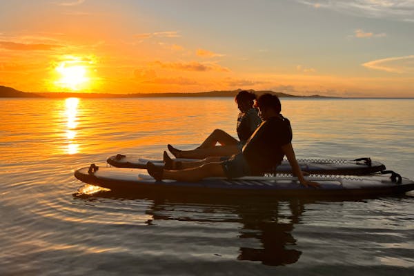 沖縄・宮古島・サンセットSUP】宮古島の絶景の夕日を海の上で独り占め