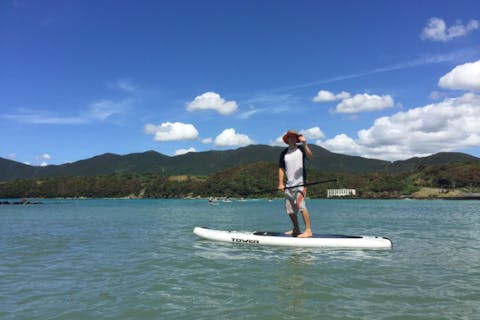 【長崎・五島・大浜海水浴場】 大人気のSUP体験！初心者大歓迎／シュノーケルも無料でレンタル可（120分）
