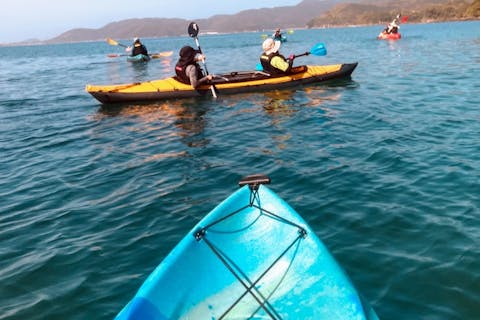 【長崎・五島・大浜海水浴場】 穏やかな海でゆったりカヤック体験♪初心者大歓迎／シュノーケルも無料でレンタル可（120分）