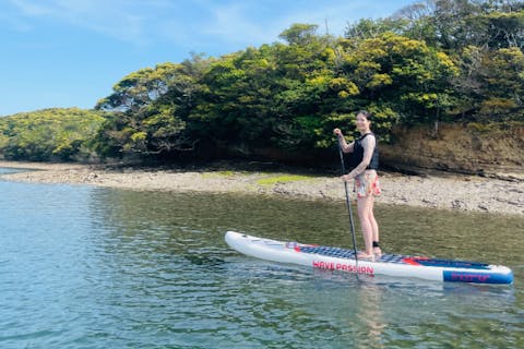 おひとり様専用プラン＞【長崎・対馬・SUP体験】浅茅湾のど真ん中で海上散歩2時間コース｜アソビュー！