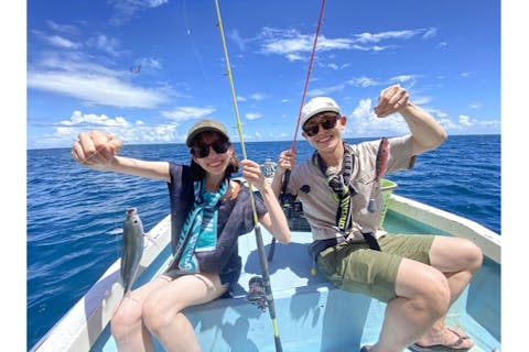 【沖縄・石垣島・釣り体験】簡単五目釣りでご家族、初めての方でも安心！お手軽船釣り半日体験！（手ぶらOK、完全サポート、写真データ無料プレゼント）