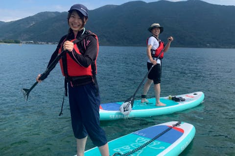 【滋賀・琵琶湖・SUP】平日限定学割プランで超お得！SUPからの飛び込みOK！当日写真プレゼント！駅から徒歩8分！