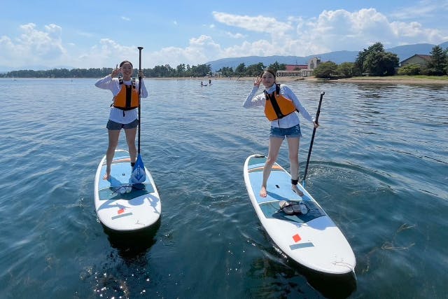 【滋賀・琵琶湖・SUP】平日限定学割プランで超お得！SUPからの飛び込みOK！当日写真プレゼント！駅から徒歩8分！