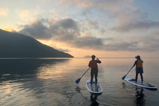 【滋賀・琵琶湖・SUP】モーニング&サンセットSUP！おだやかな琵琶湖を独り占め！当日写真プレゼント！駅から徒歩8分！