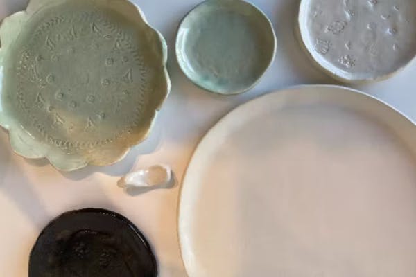 確認用　手びねりの皿 Japanese pottery] I'm a beginner but I want a big plate! How to