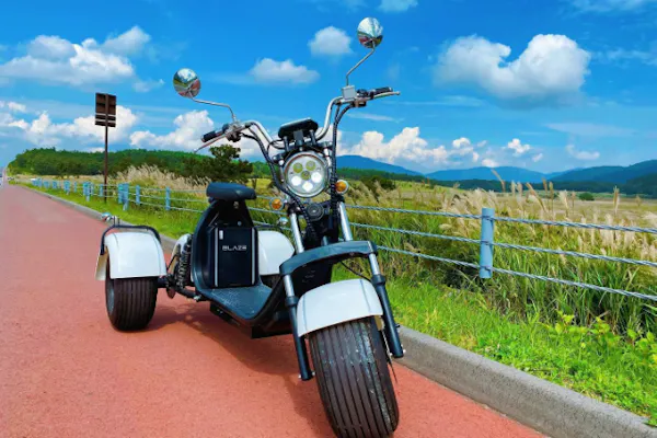 大分・九重町】EVトライクに乗ってやまなみハイウェイ沿い魅力を