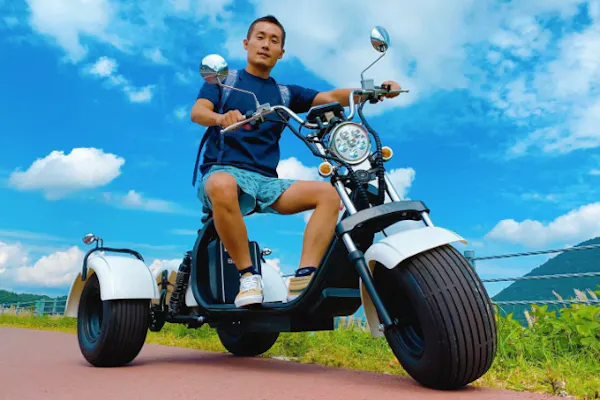 大分・九重町】EVトライクに乗ってやまなみハイウェイ沿い魅力を