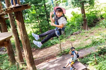 新潟・越後湯沢・フォレストアドベンチャー／キャノピーコース】＜身長