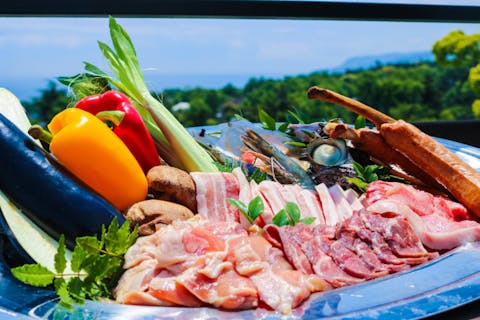 【静岡・伊豆高原・手ぶらBBQ】リゾートホテルで気軽にBBQ＜食材付き＞