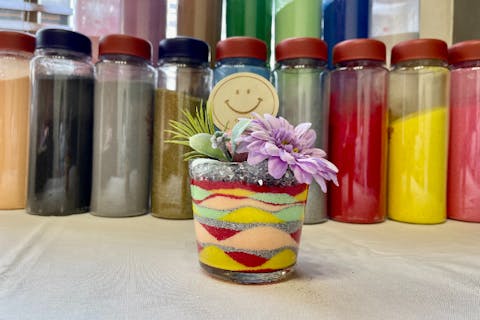 カラーサンドアート 静岡・焼津・カラーサンドアート】 初めてでも簡単、カラーサンド