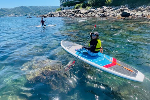【静岡・熱海・SUP】海上散歩を楽しもう！撮影写真プレゼント！（2時間）＜ワンちゃん参加可能！＞