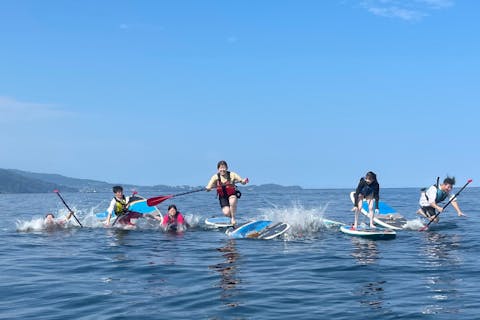 【静岡・熱海・SUP】平日9:00ツアー・連休最終ツアー特別割引！＜予約別対応＞熱海でSUP体験。撮影写真プレゼント！（1時間半）＜ワンちゃん参加可能！＞