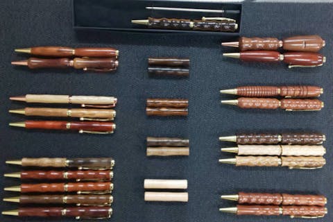 【群馬・みどり市・ボールペン／シャーペン作り】自然の風合いがあふれる木製ボールペン／シャーペンを作ろう！