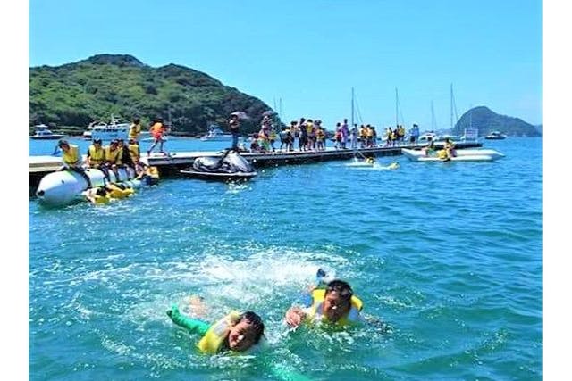 【静岡・下田・シュノーケリング】バナナボートで行くシュノーケリング体験