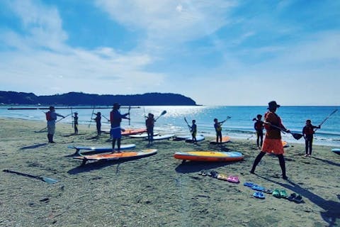 【南房総・館山・SUP・海水浴・マリンアクティビティ】オールシーズン 初めて大歓迎！！資格取得SUPインストラクターがガイドする♪らくらくSUP体験プラン・撮影付き！！