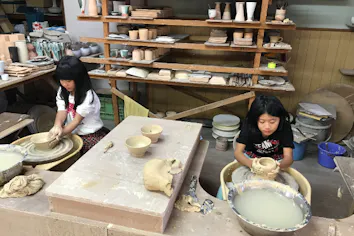 山口・電動ろくろ】本格的な陶芸に挑戦しよう！萩焼ろくろ体験コース