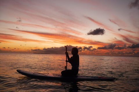 【沖縄・本部・国頭・今帰仁・名護】SUPサンセットツアー　雨の日キャンセル無料キャンペーン開催。写真サービス付き！
