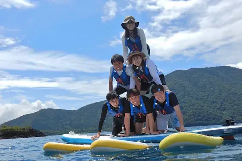 ★山梨・富士五湖・本栖湖・SUP★湖上散歩を楽しもう(^^♪　家族連れやカップル♡大歓迎！ お楽しみのティータイムは湖上の上で☆（所要時間：約2時間30分）