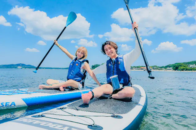 【三重・志摩・SUP】初心者歓迎！波穏やかな海で楽しむ「水上お散歩」レンタルSUP