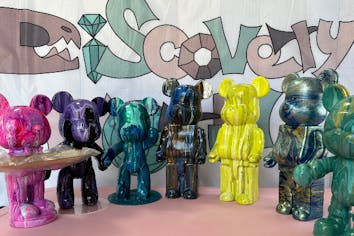 ホイール　ミニチュア　フィギュア　オブジェ ミニチュア・フィギュア/カラフルな人達 5人セット - ハンドメイド