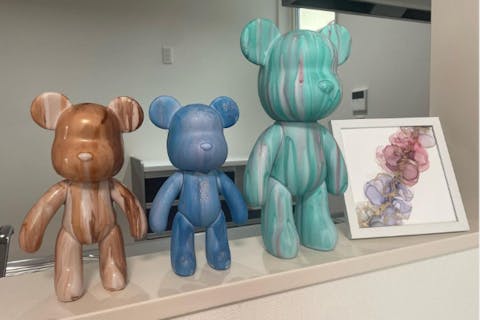 奈良・王寺町・ポーリングベアー制作体験】好きなカラーのくまちゃん