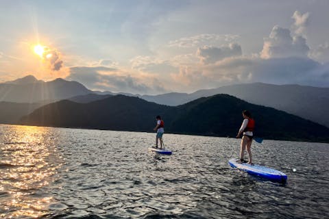 【山梨・河口湖・SUP】夕方サンセット　SUP(サップ)体験ツアー