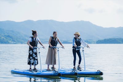 【静岡・浜名湖】OPEN記念価格！自転車感覚のペダルSUPで浜名湖ゆったり｜アソビュー！