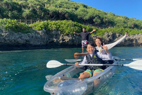 【沖縄・宮古島】リアル水族館！選べるクリアカヤック☆クリアSUP☆SNS映え間違いなし！ドローン撮影＆高画質写真データをその場で無料プレゼント♪