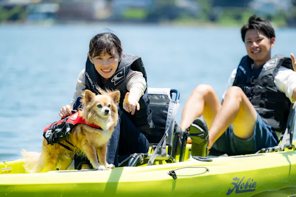 松戸市馬橋手渡し　2名乗りカヤック　付属品あり　1回利用　 浜松・浜名湖】1人乗りペダルカヤック／手ぶらで湖上散歩／足で漕ぐ