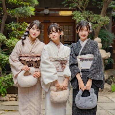 福岡・天神・着物レンタル】大人気レトロプレミアム☆ヘアセット付き 福岡・天神・着物レンタル】大人気レトロプレミアム☆ヘアセット付き