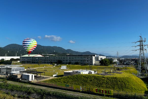 アマチュア写真　「気球に乗って」 栃木・渡良瀬】くまモンの気球で上空1000mまで行ける空の旅！元世界