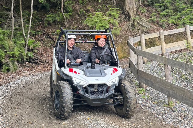 時短お手軽★RZR200ジェットバギー 最高乗車定員2名まで（180ccのオフロードバギーで行く森林コース）