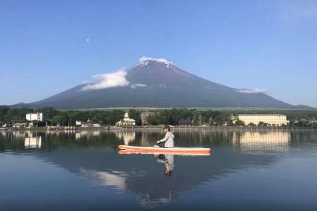 【山梨県・山中湖・SUP】富士山を眺めながら♪ のんびりSUP（サップ）体験