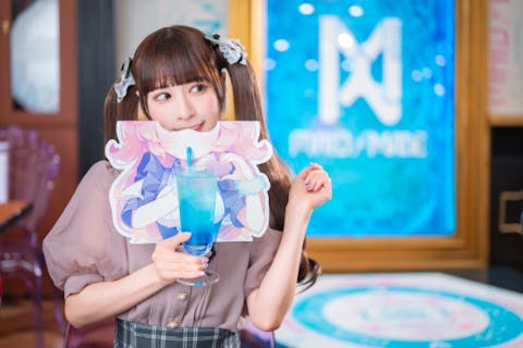 【東京・秋葉原・メイドカフェ・1時間】萌え萌えキュン♪のおまじないで、まるでアニメのような体験を！メイドさんになれる！なりきりドリンクプラン＜LIVE＆記念撮影付き＞