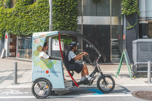 岡山・人力車・60分貸切】環境に優しい自転車の人力車「シクロポリタン