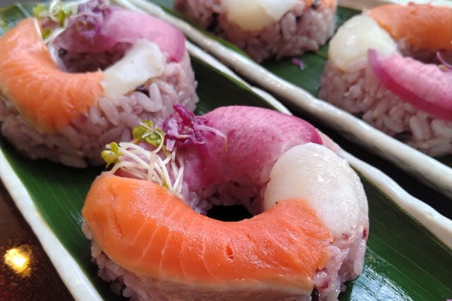 【秋田・能代・食育オーガニック料理講座】ドーナッツ型押し寿司を作ろう！