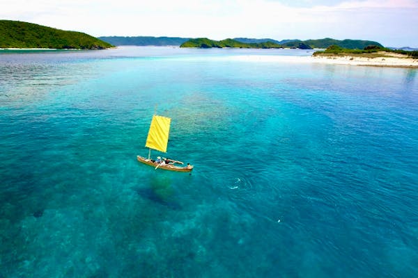 沖縄・座間味島・サバニクルージング】座間味唯一！沖縄伝統木造帆舟