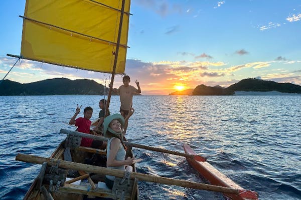 沖縄・座間味島・サバニクルージング】座間味唯一！沖縄伝統木造帆舟