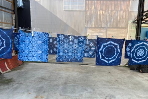 【秋田・羽後・藍染め体験】親子やお友達との思い出づくり＆おみやげに！ハンカチ藍染め体験