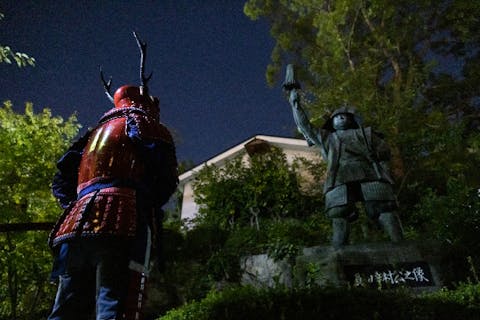 【大阪・玉造エリア】大坂の陣「日ノ本一の兵」の縁の地/SAMURAI STYLE（袴・甲冑兜）で聖地巡礼ツアーガイド