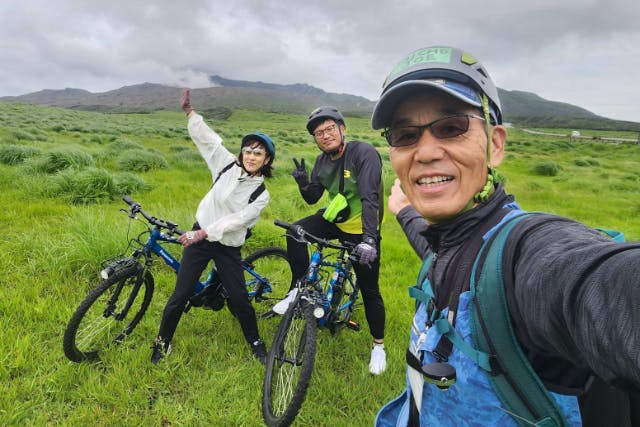 【熊本・阿蘇】アドベンチャーサイクル　　阿蘇山草原ライド ・フル＜Adventure Cycle "Aso Grassland Riding/Full"＞